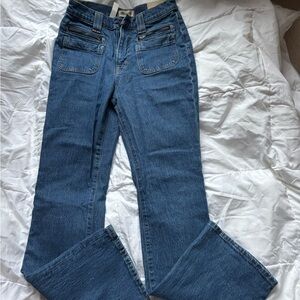 Madewell The Perfect Vintage Flare Leg Blue Jeans